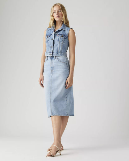 Levi's High Rise Back Slit Skirt | Sz 29
