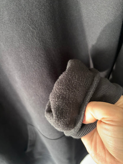 Skims Oversized Cotton Fleece Hoodie in Onyx | XXS (fits like Small)