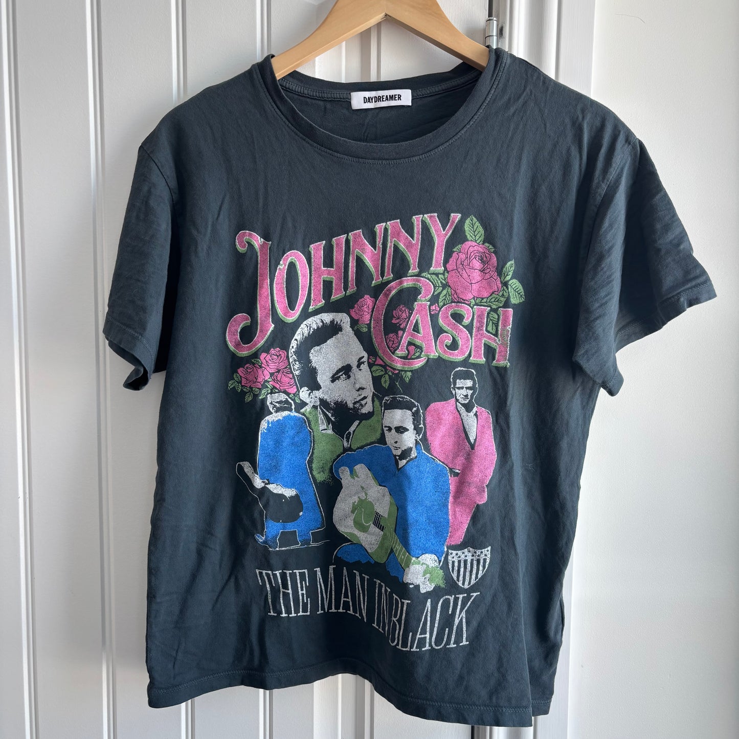 Daydreamer Johnny Cash A Man Comes Around Boyfriend Tee | Small