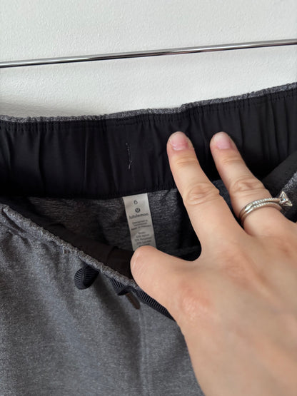Lululemon On The Fly Pant *28" Heathered Black | Sz 6