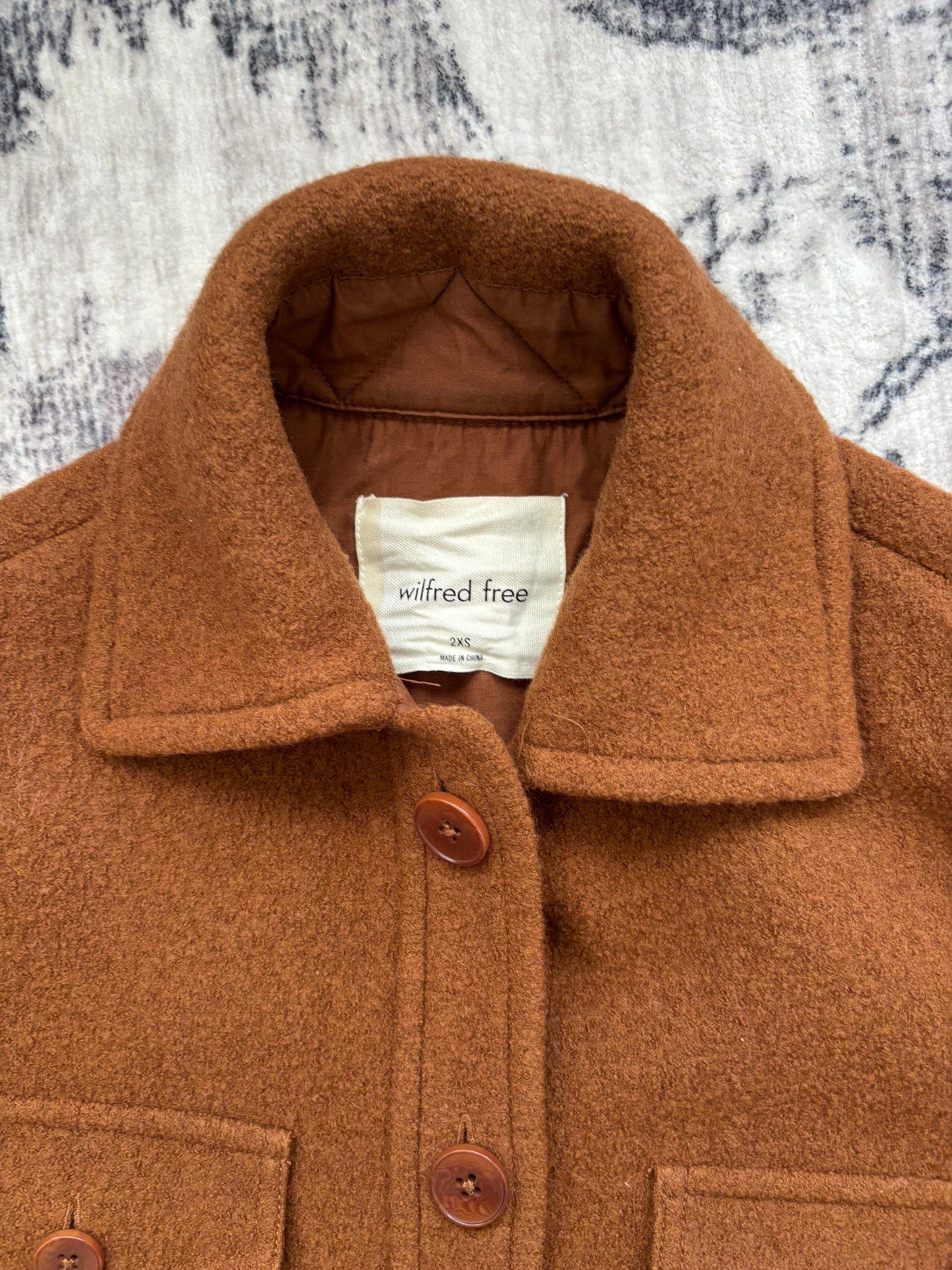 Wilfred Free Ganna Wool Shirt Jacket | XXS (fits like small) (D004R5)