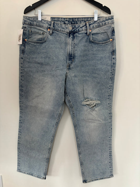 H&M Slim Straight High Waist Ankle Jeans NWT | Sz 33 or 16 (J101N19)
