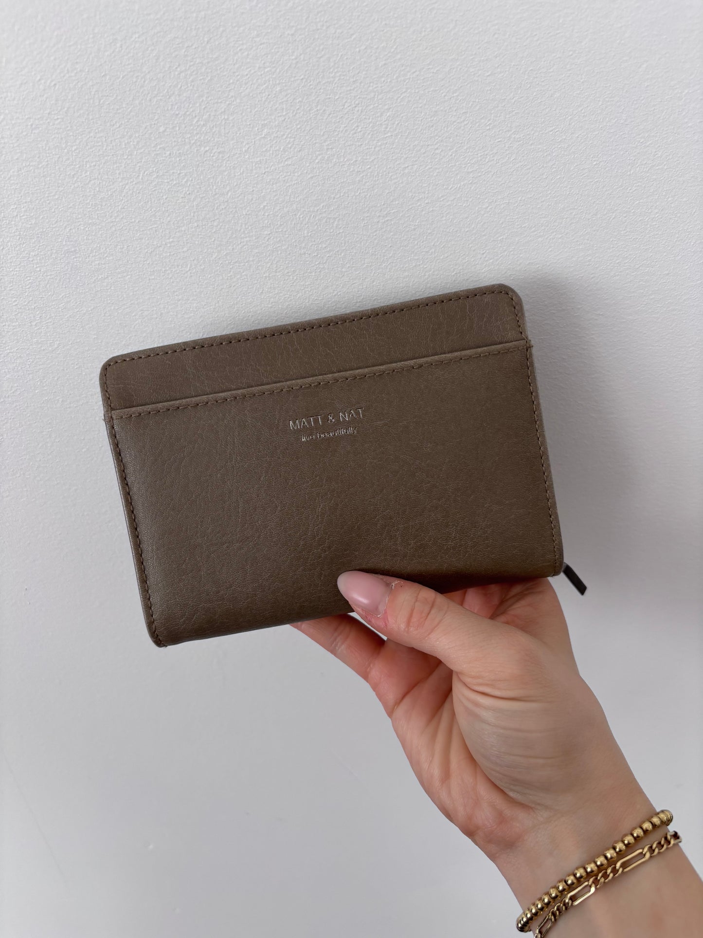Matt & Nat WEBBERSM Small Vegan Wallet (Brown/Grey)