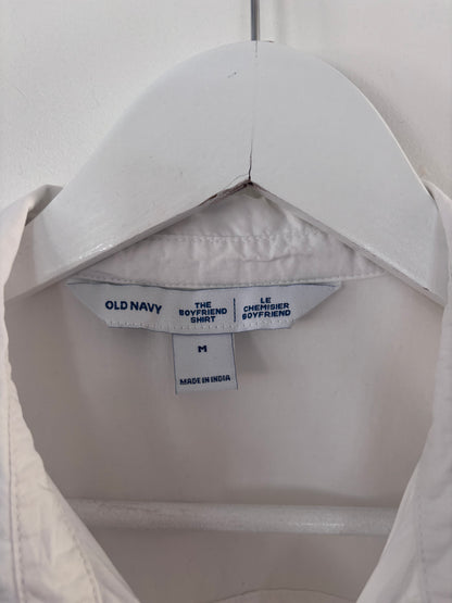 Old Navy Boyfriend Fit Cotton Button Up | Sz Medium