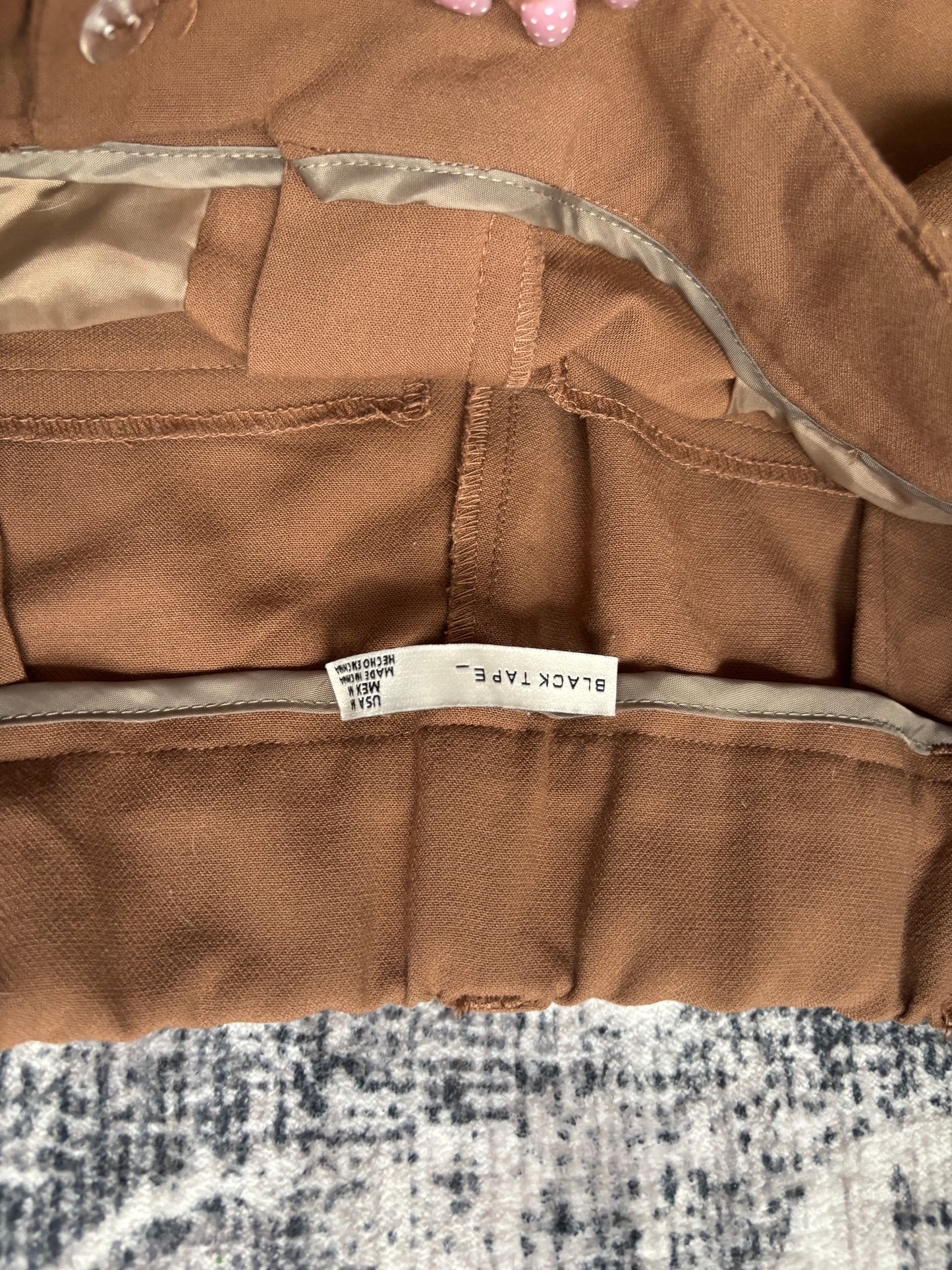 Black Tape Brown Wide Leg Pants | Medium