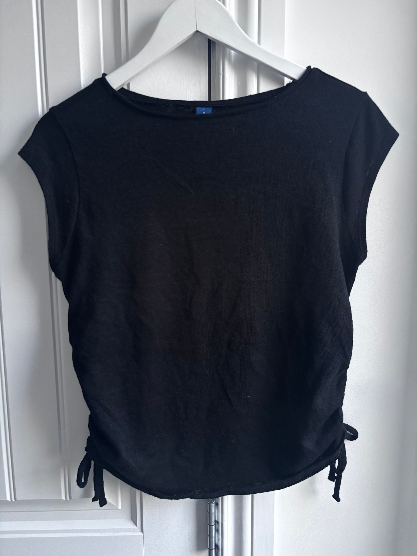 Old Navy Black Ruched Tank | Sz Large