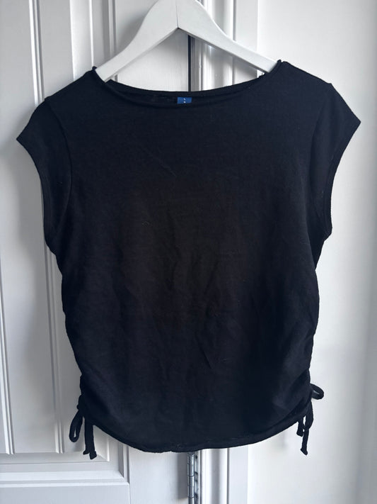 Old Navy Black Ruched Tank | Sz Large