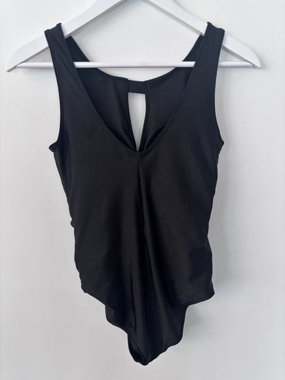 One-Piece Swimsuit with Wrap / Ruched Detail | Sz Small