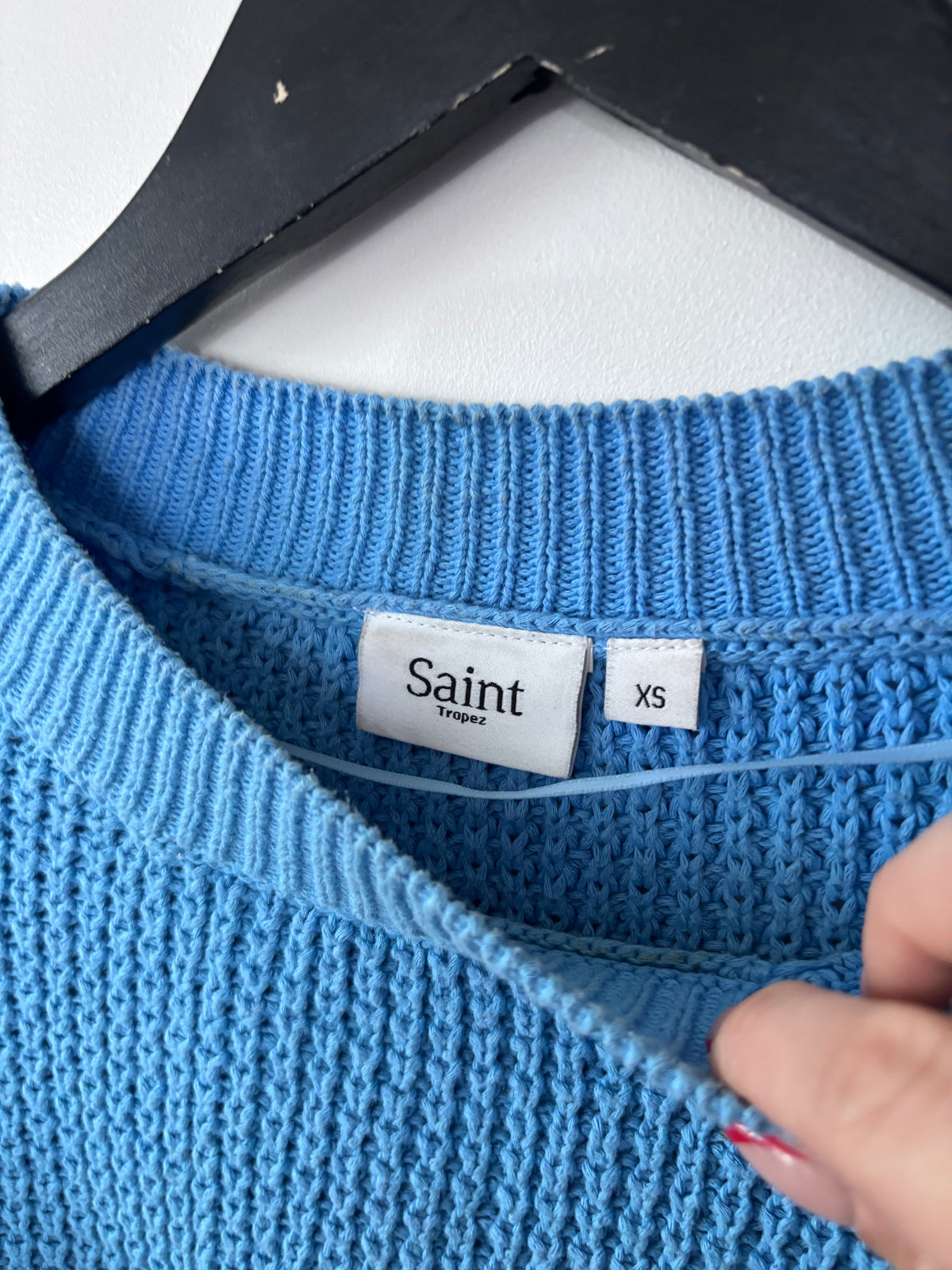 Saint Tropez Cotton Knit Crewneck | Sz XS (fits generous)