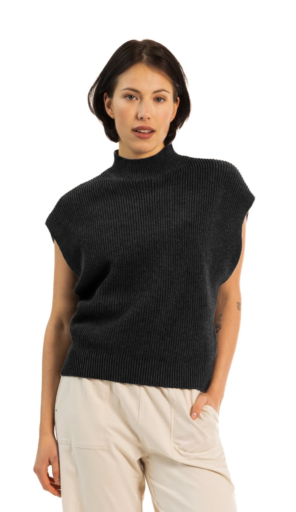 Paper Label Zoe Knit Vest | XS (Fits like a Medium or large)