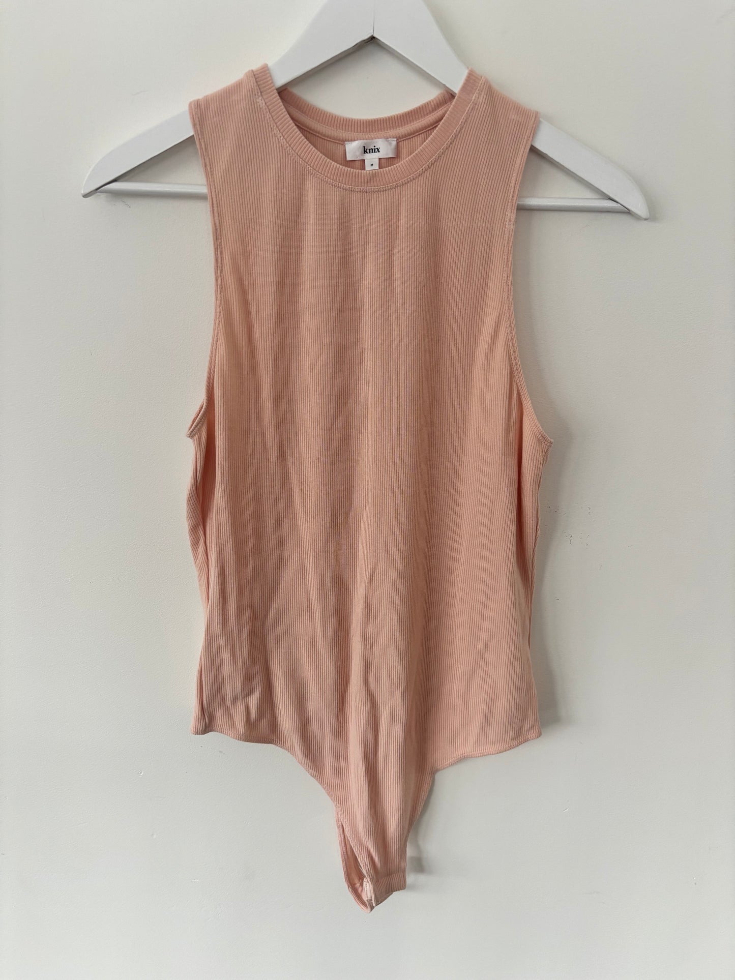 Knix X Ashley Graham Ribbed Modal Bodysuit | Sz Small (J66BC5)