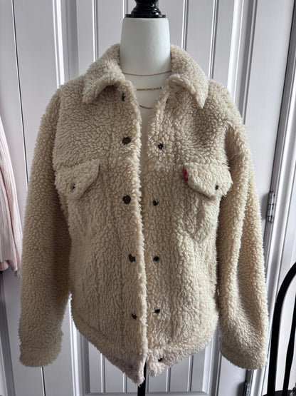 Levi's All Over Sherpa Trucker Jacket | Sz Medium