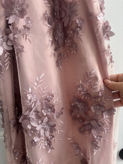 Le Chateau Floral Oblique Halter Dress | Sz 4