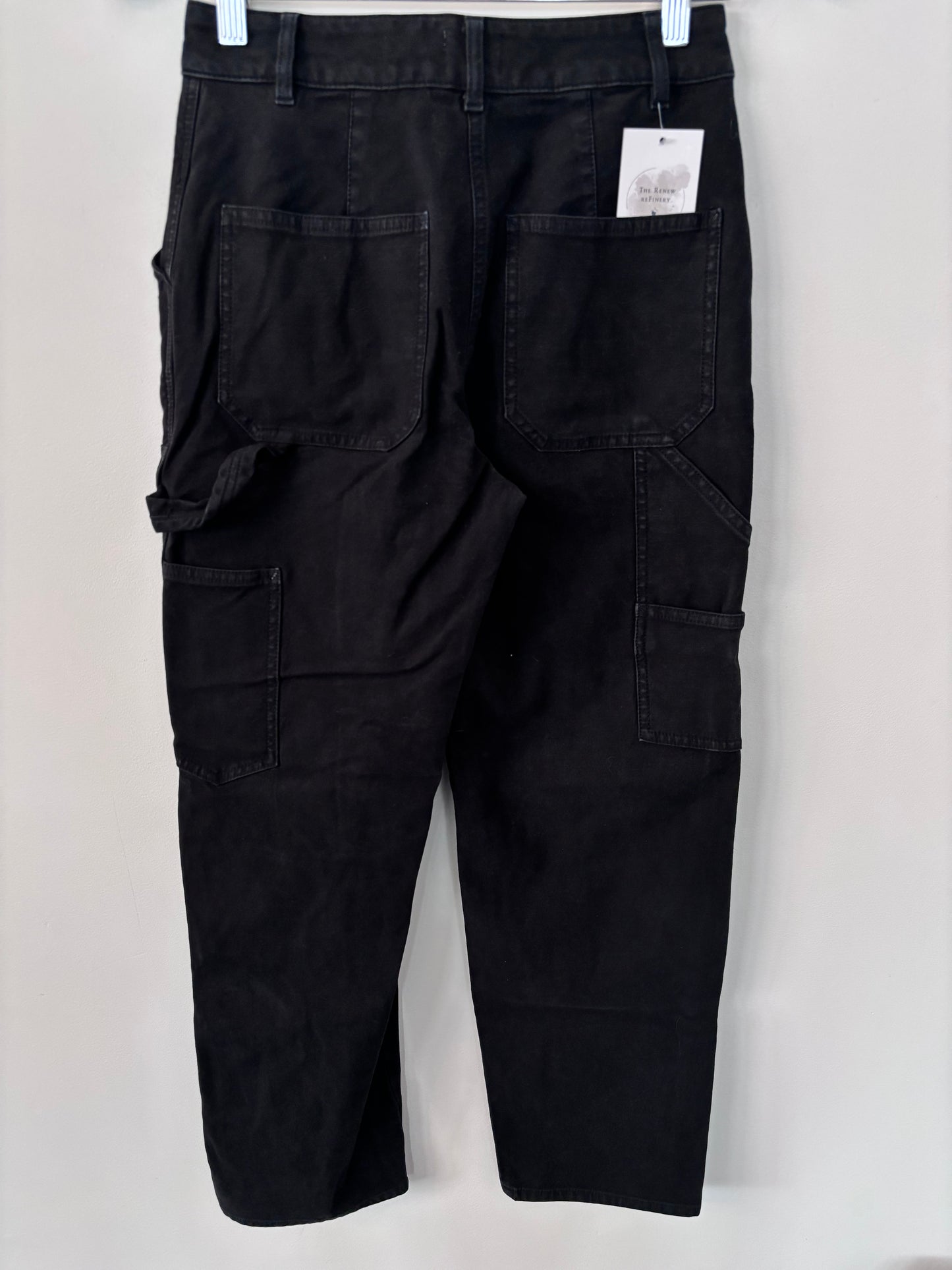 Aritzia Wilfred Free Black Brennan Utility Pants | Sz 2 (flaw)(AW8)