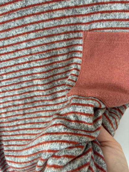 Ces Femme Red Striped Lightweight Sweater | Sz Medium
