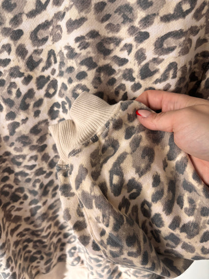 Aerie Animal Print Crewneck Sweater  | Sz XS (very oversized)
