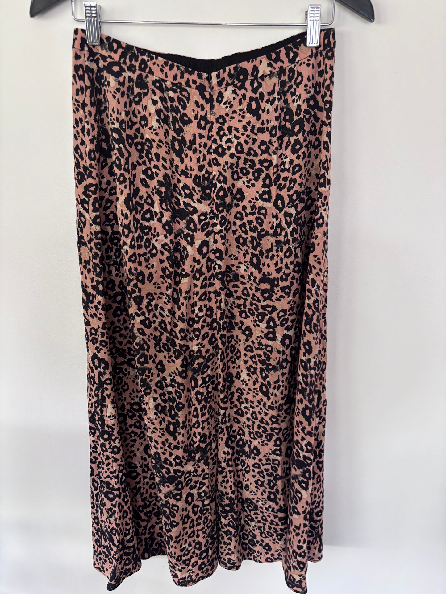Wilfred Midi Leopard Print Skirt | Sz Small