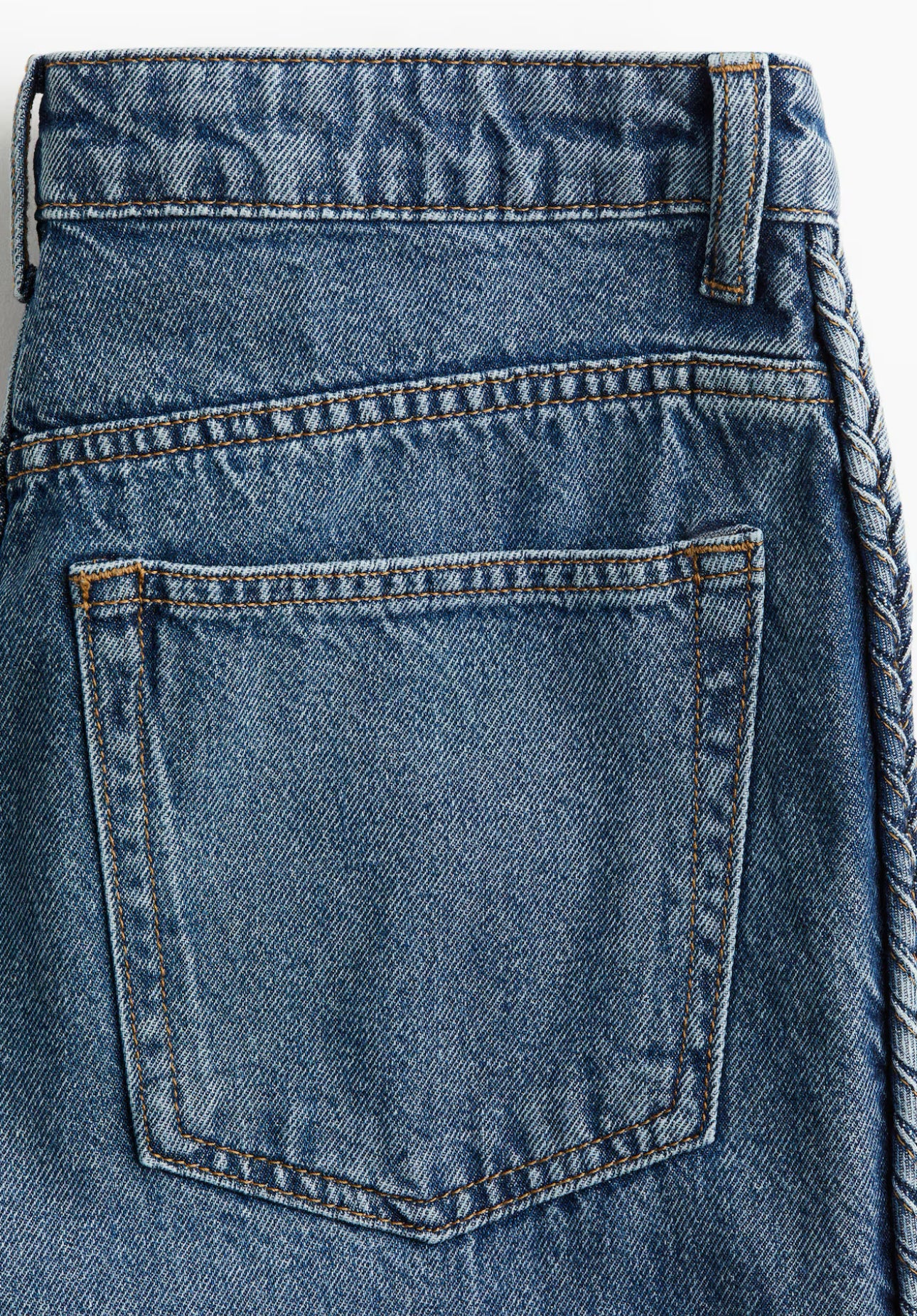 H&M Straight HR Braided Cropped Jeans | Sz 16 NWT (N04N18)