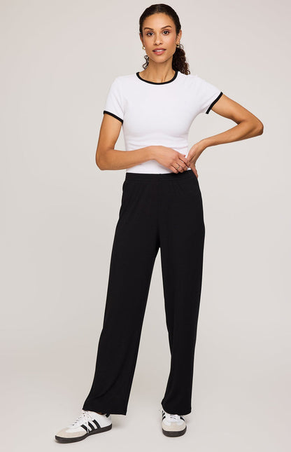 Gentle Fawn Greer Ribbed Black Pants | Sz Medium