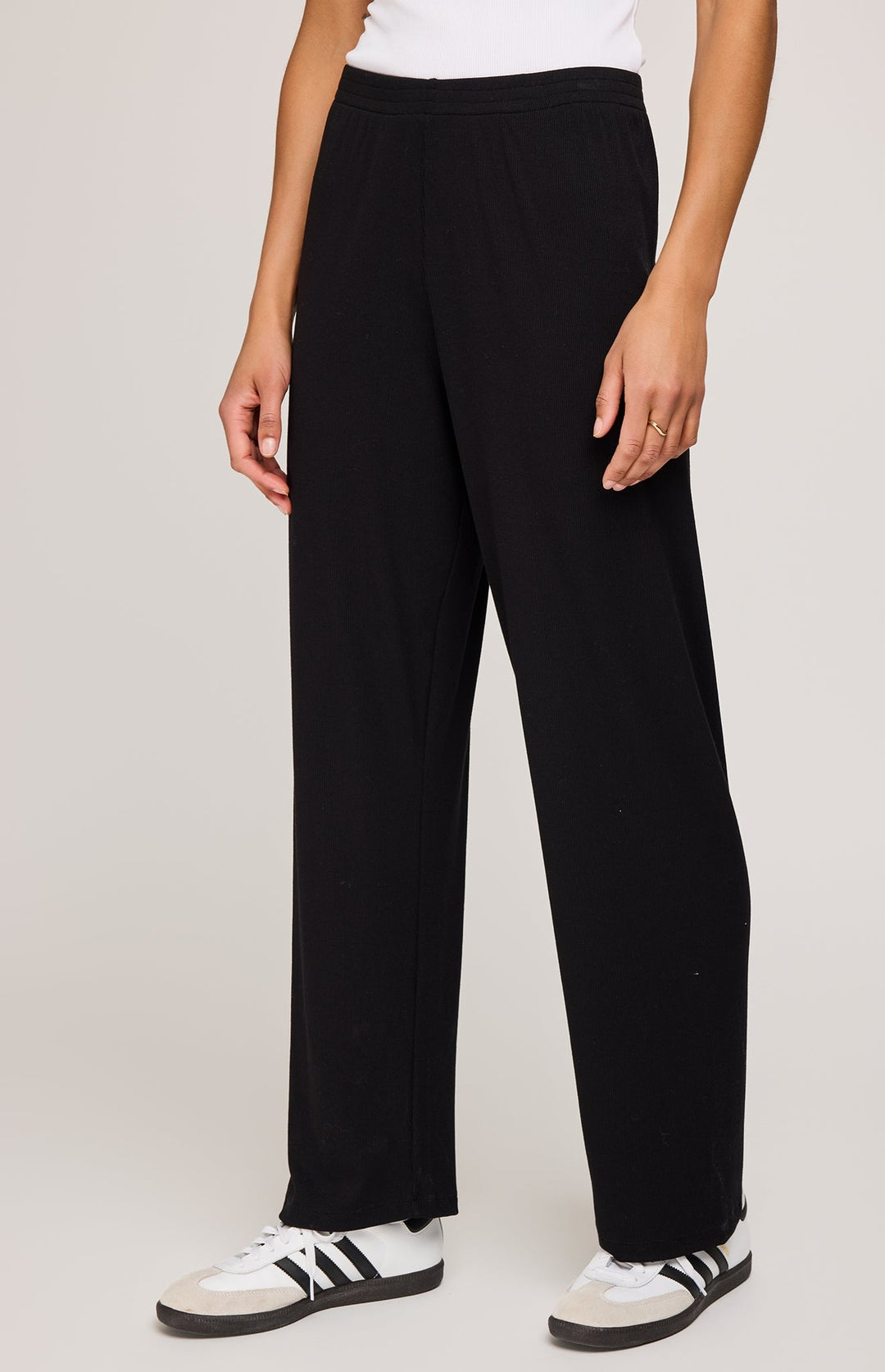 Gentle Fawn Greer Ribbed Black Pants | Sz Medium