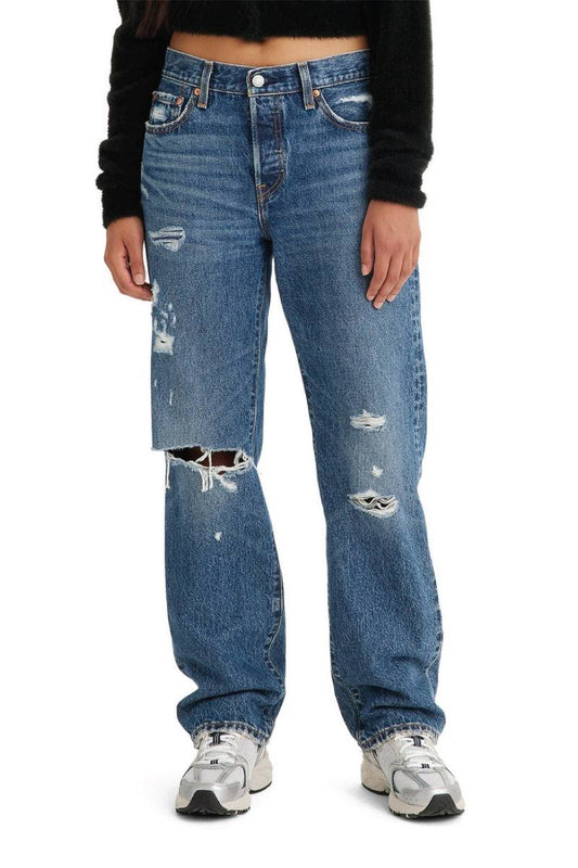 Levi's 501 90s Distressed Jeans | Sz 26 (Loose fit, 30" L)(J129F13)