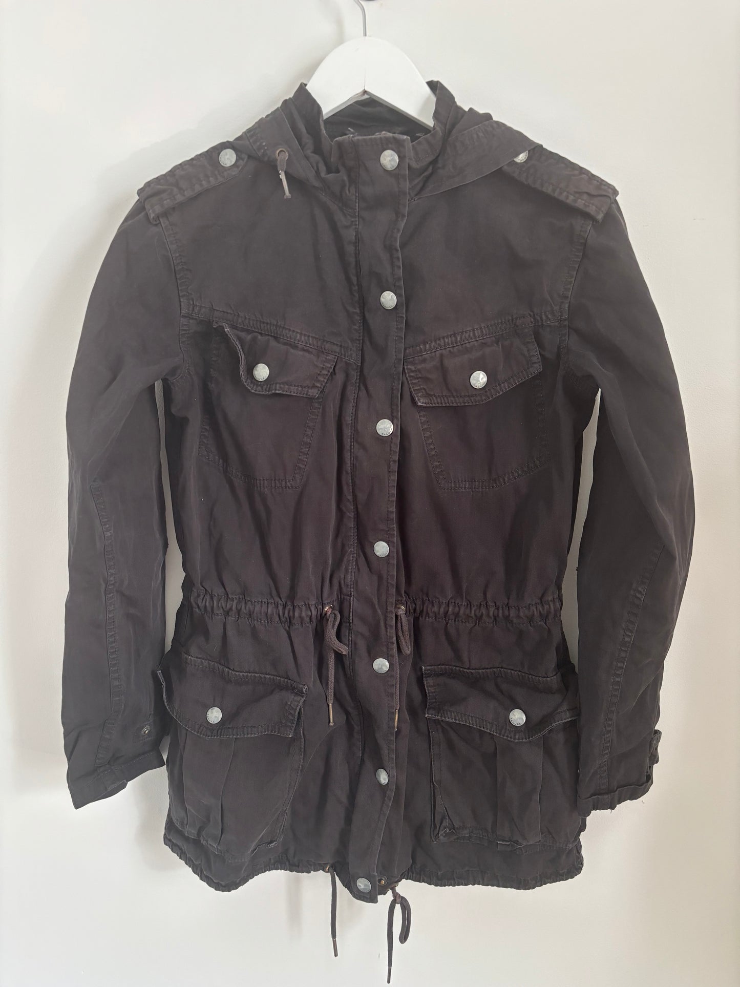 Talula / Aritzia Trooper Black Jacket | XXS (oversized, flaws)