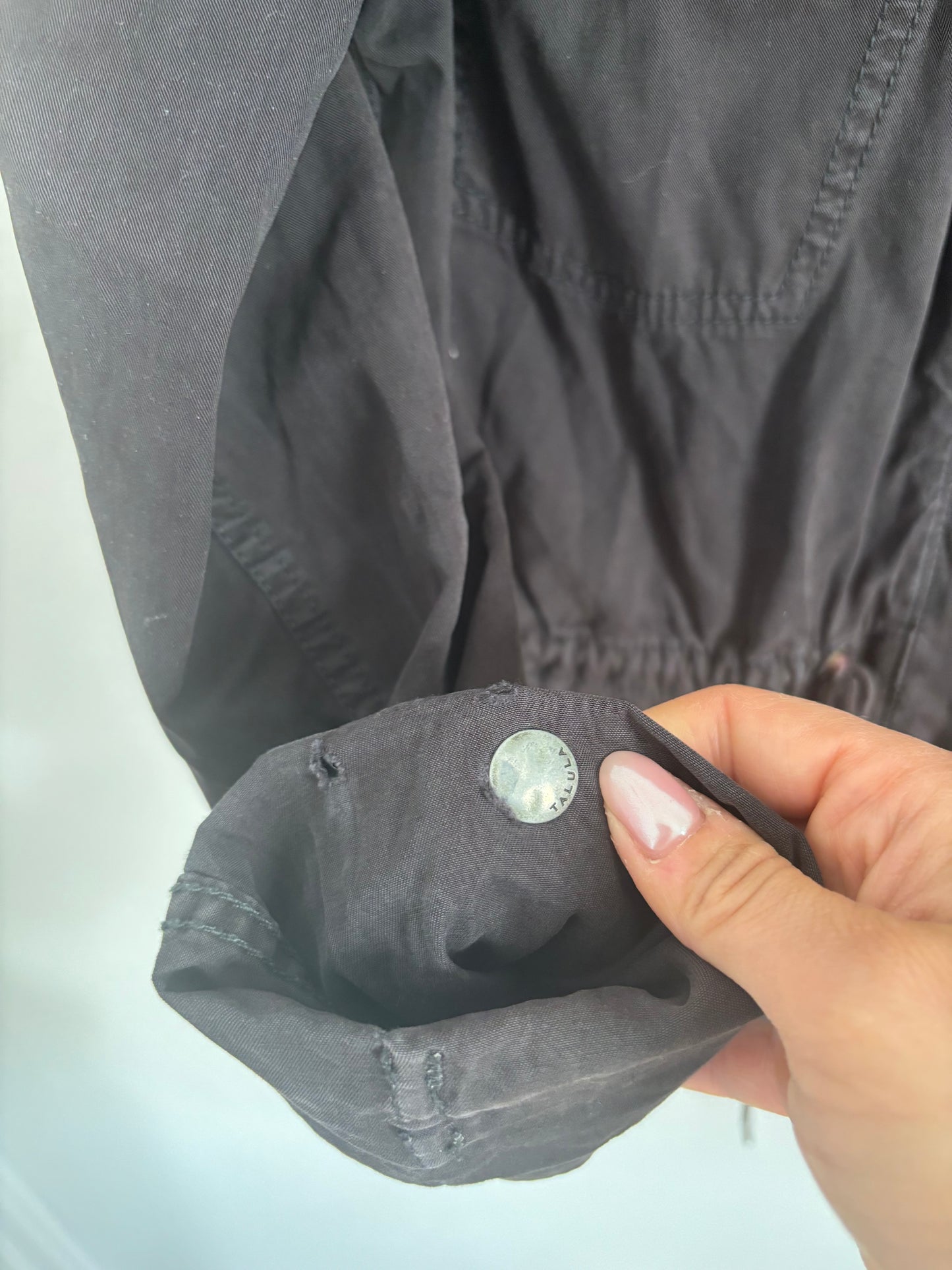 Talula / Aritzia Trooper Black Jacket | XXS (oversized, flaws)