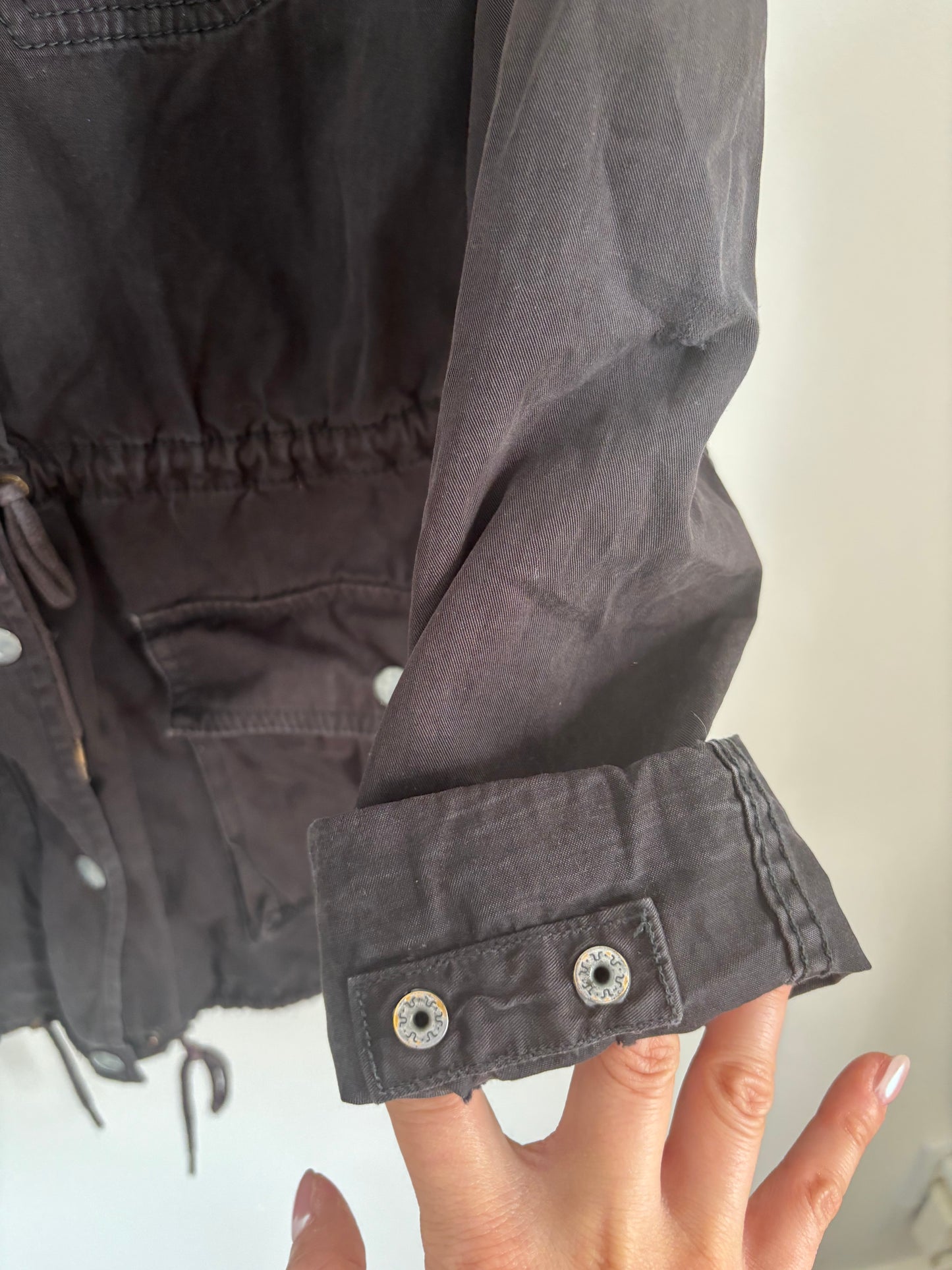 Talula / Aritzia Trooper Black Jacket | XXS (oversized, flaws)