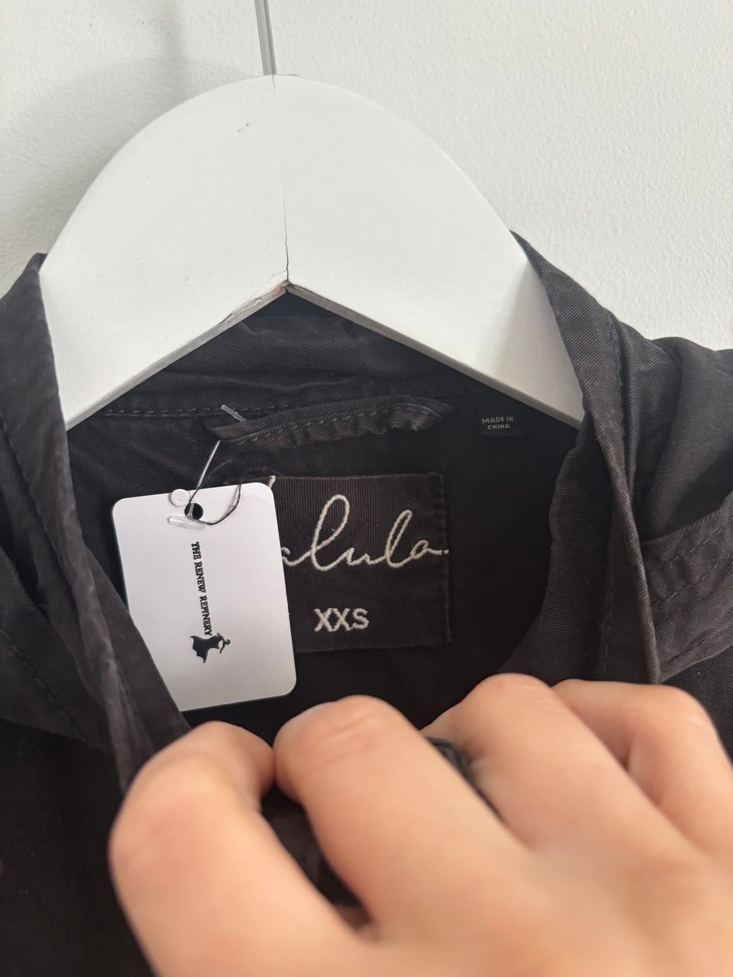 Talula / Aritzia Trooper Black Jacket | XXS (oversized, flaws)