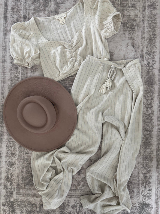 Lost in Lunar linen two-piece Set | Small