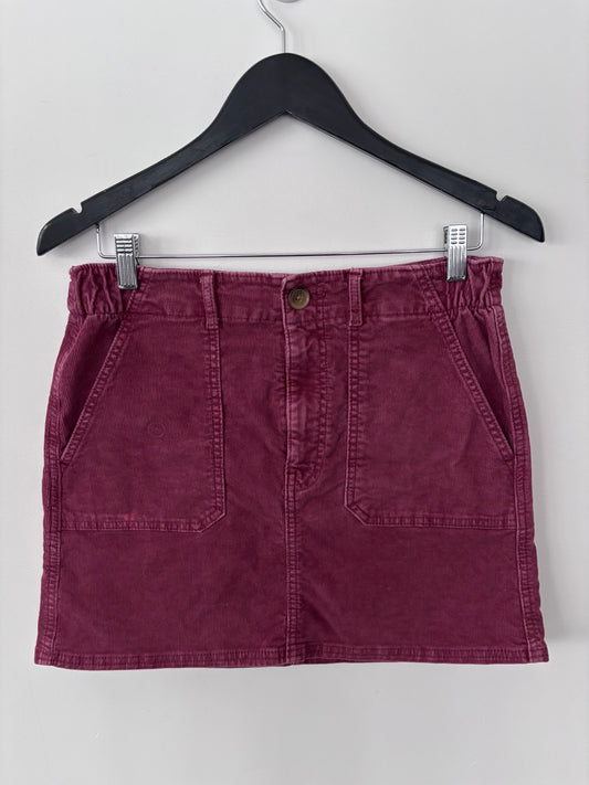 AE Corduroy Burgundy Skirt| Sz 6 (AS5)
