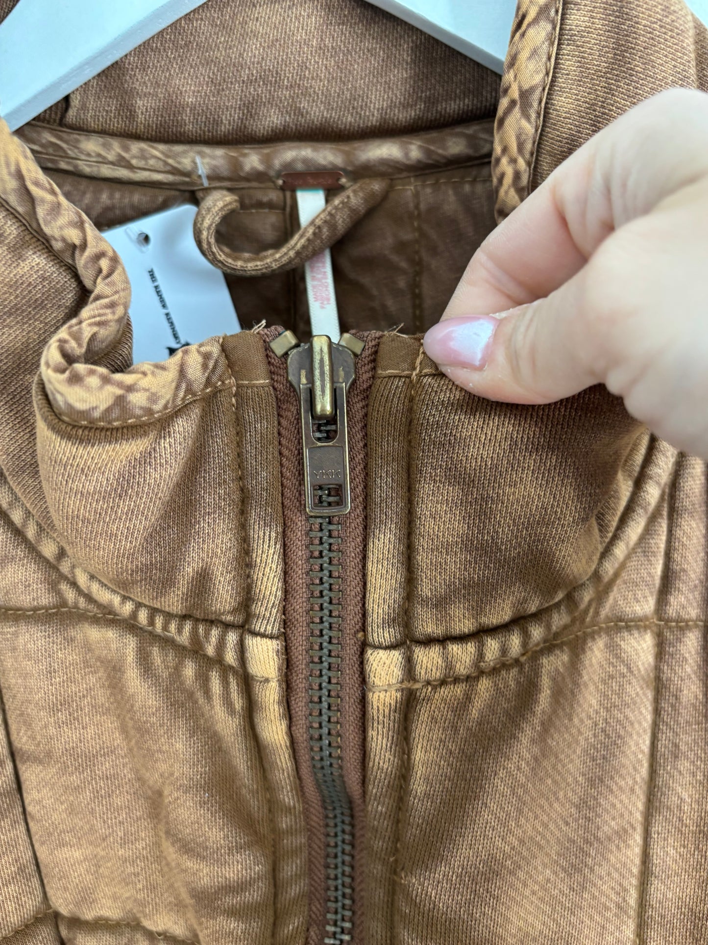 Free People Toasted Coconut Quilted Dolman Jacket | Medium (very oversized)