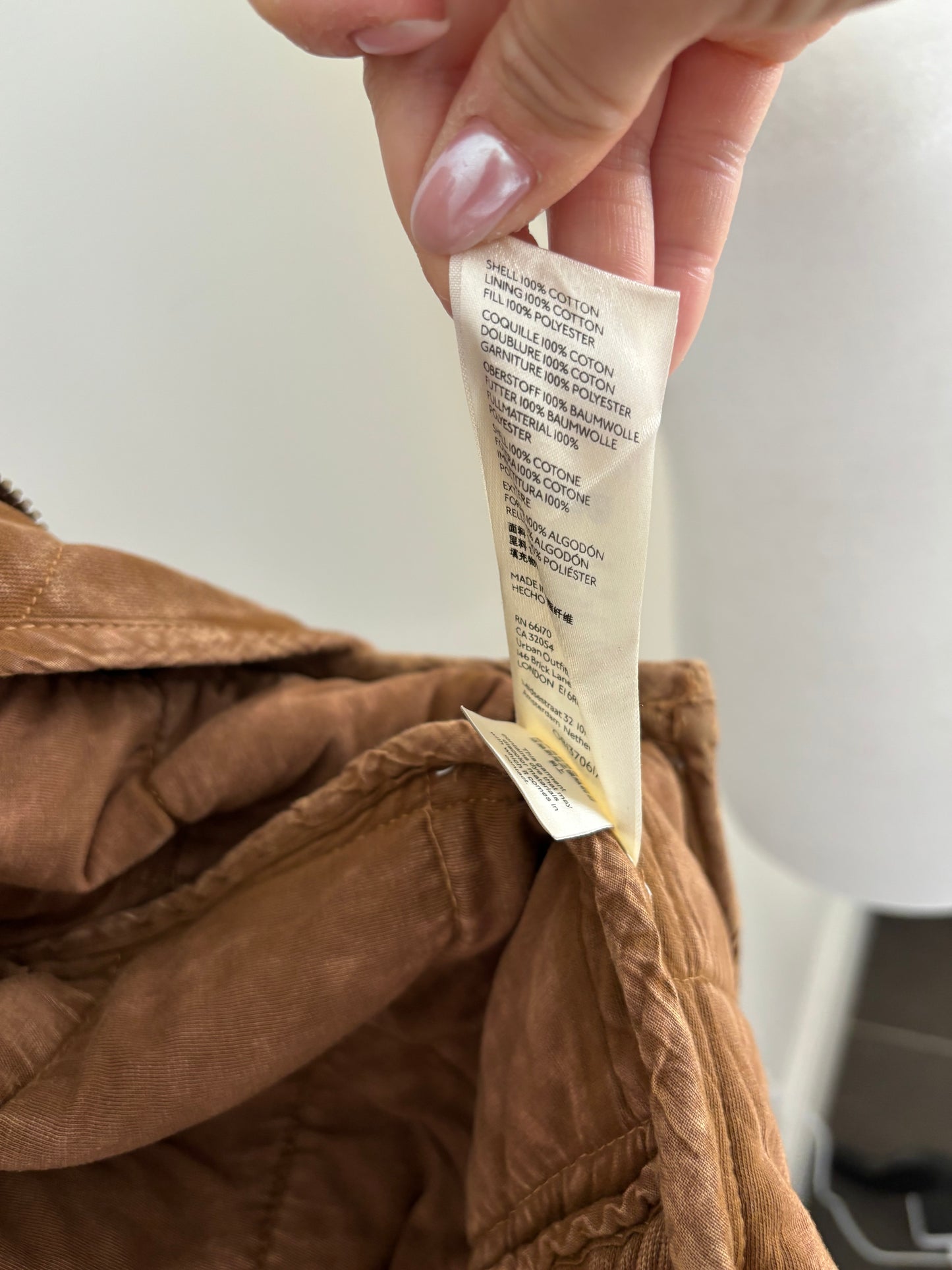 Free People Toasted Coconut Quilted Dolman Jacket | Medium (very oversized)