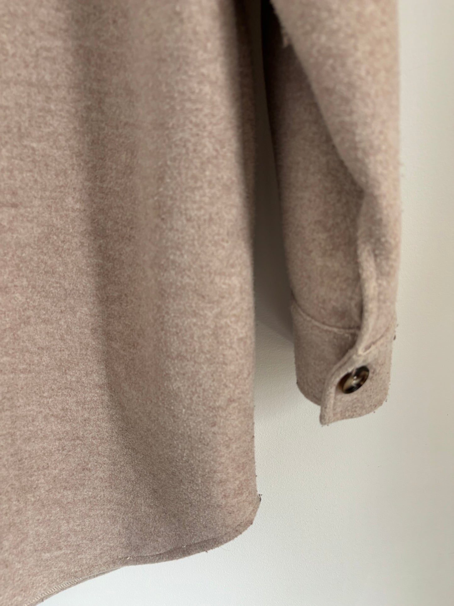 C'est Moi Beige Jacket | OS (would fit a large)