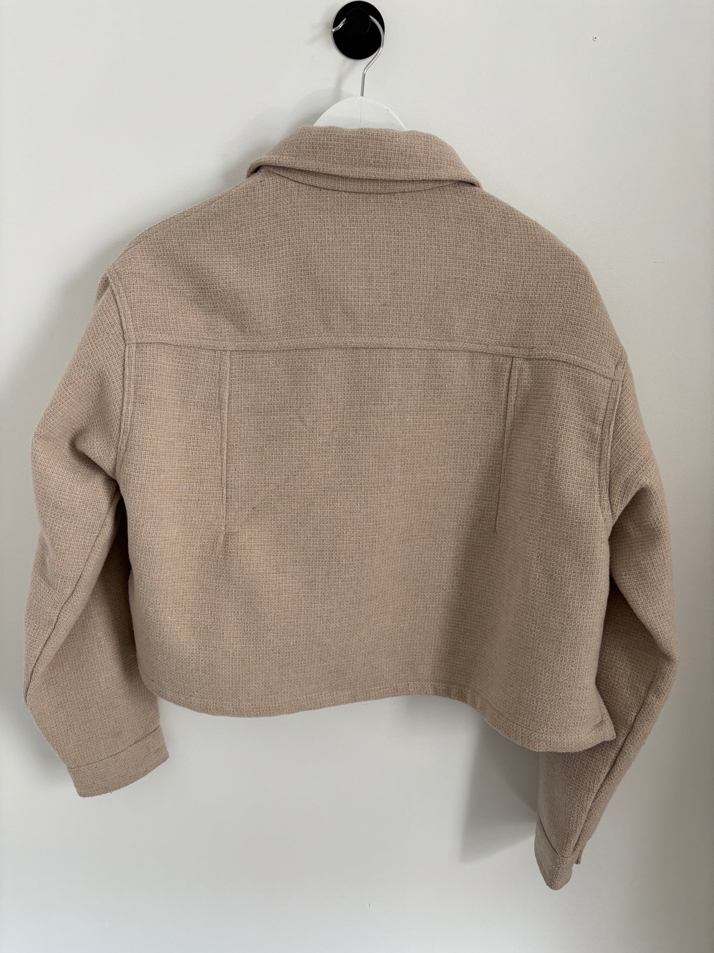 RD Style Cropped Beige Jacket | Medium