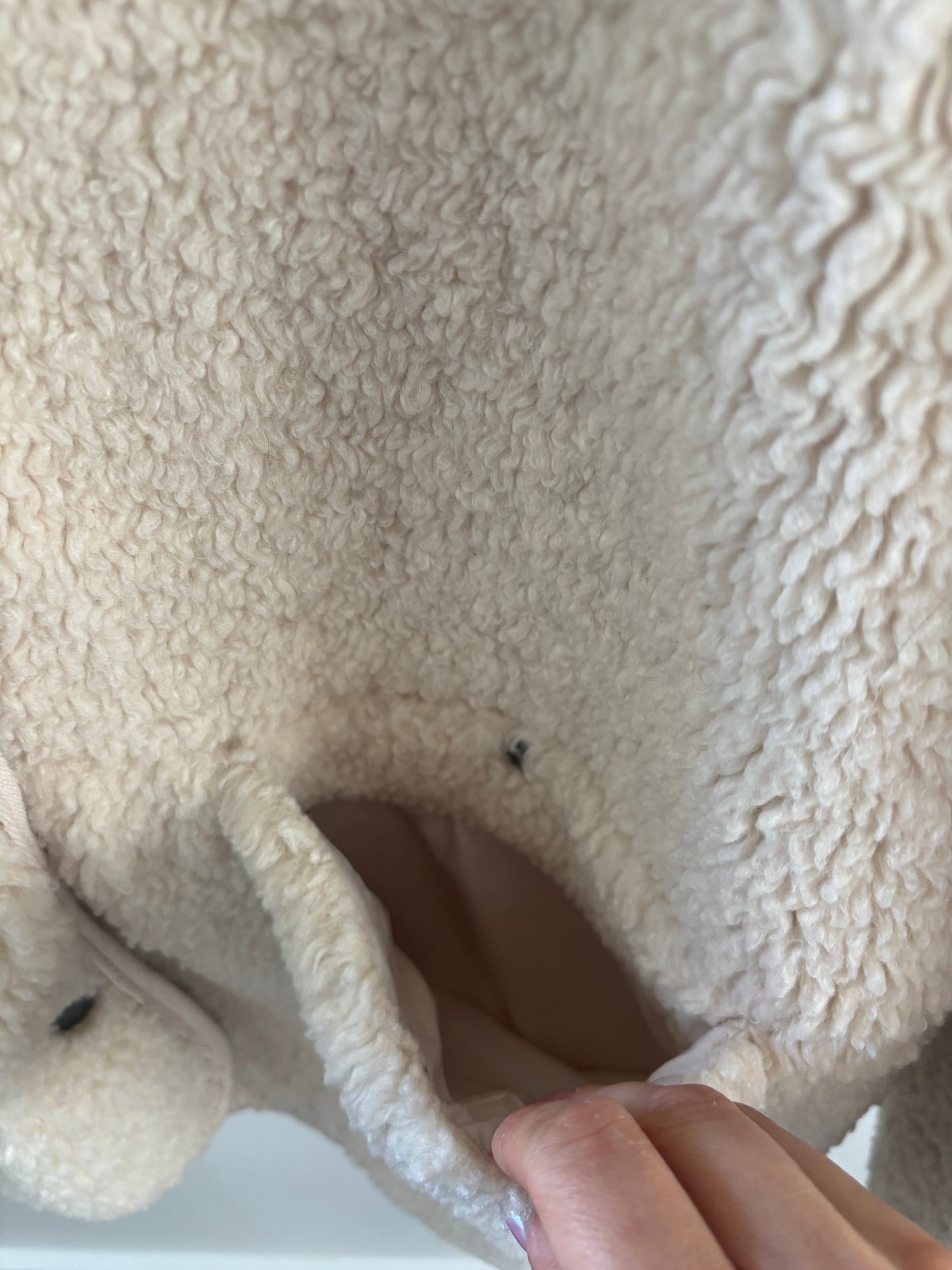 H&M Teddy Fleece Snap Up Jacket | Small (oversized)