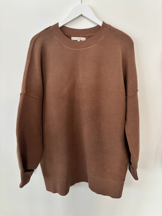 Monk & Lou Ribbed Oversized Sweater | Sz Medium (fits like a large or XL)(J24C1)