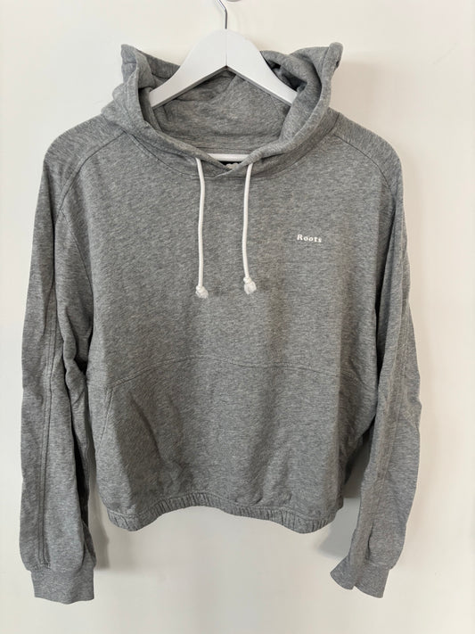 Roots Soft Grey Hoodie | Sz Medium (J36C1)