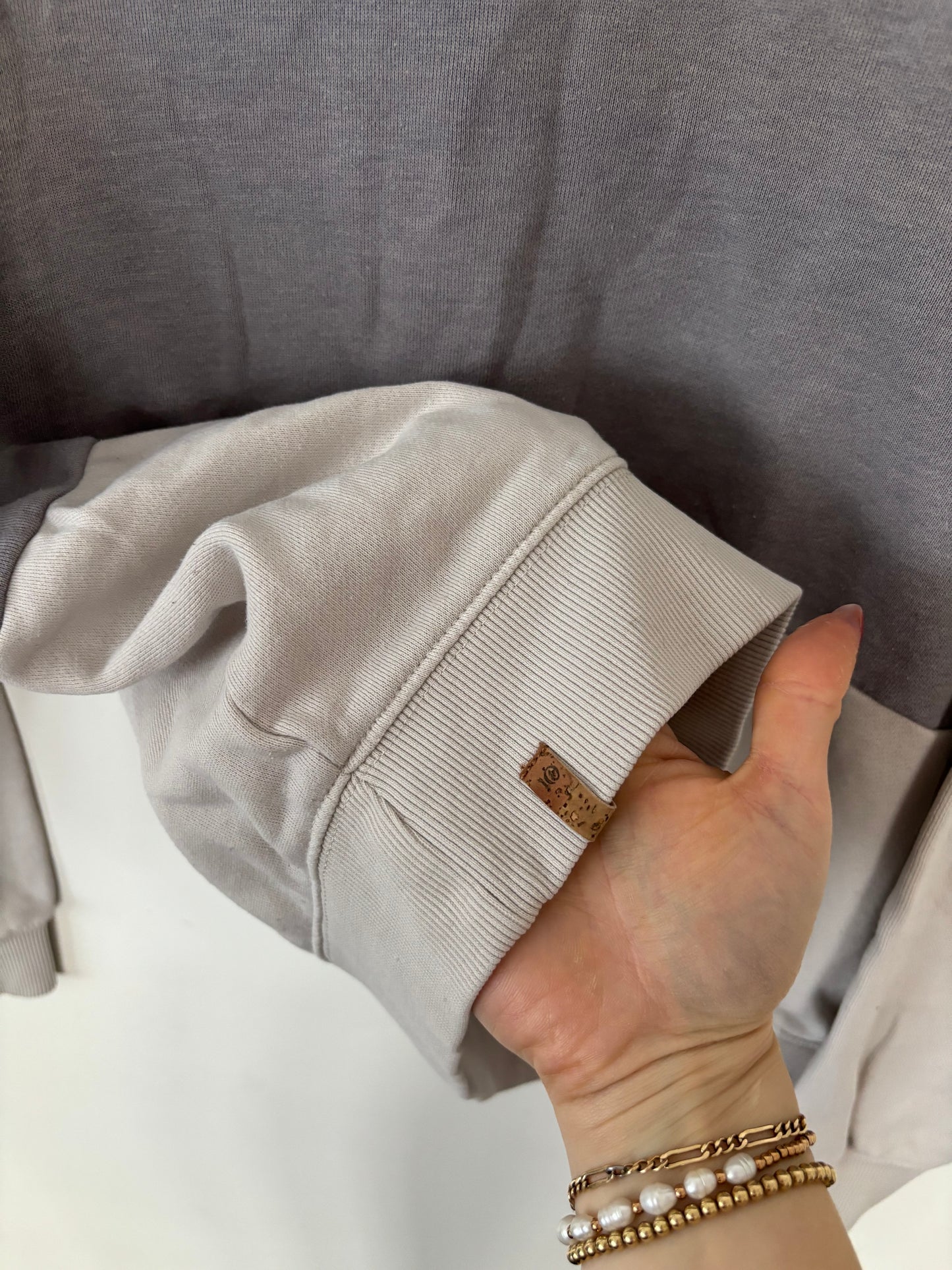 Tentree Fleece Colour Block Crewneck | Sz Medium (J01C3)