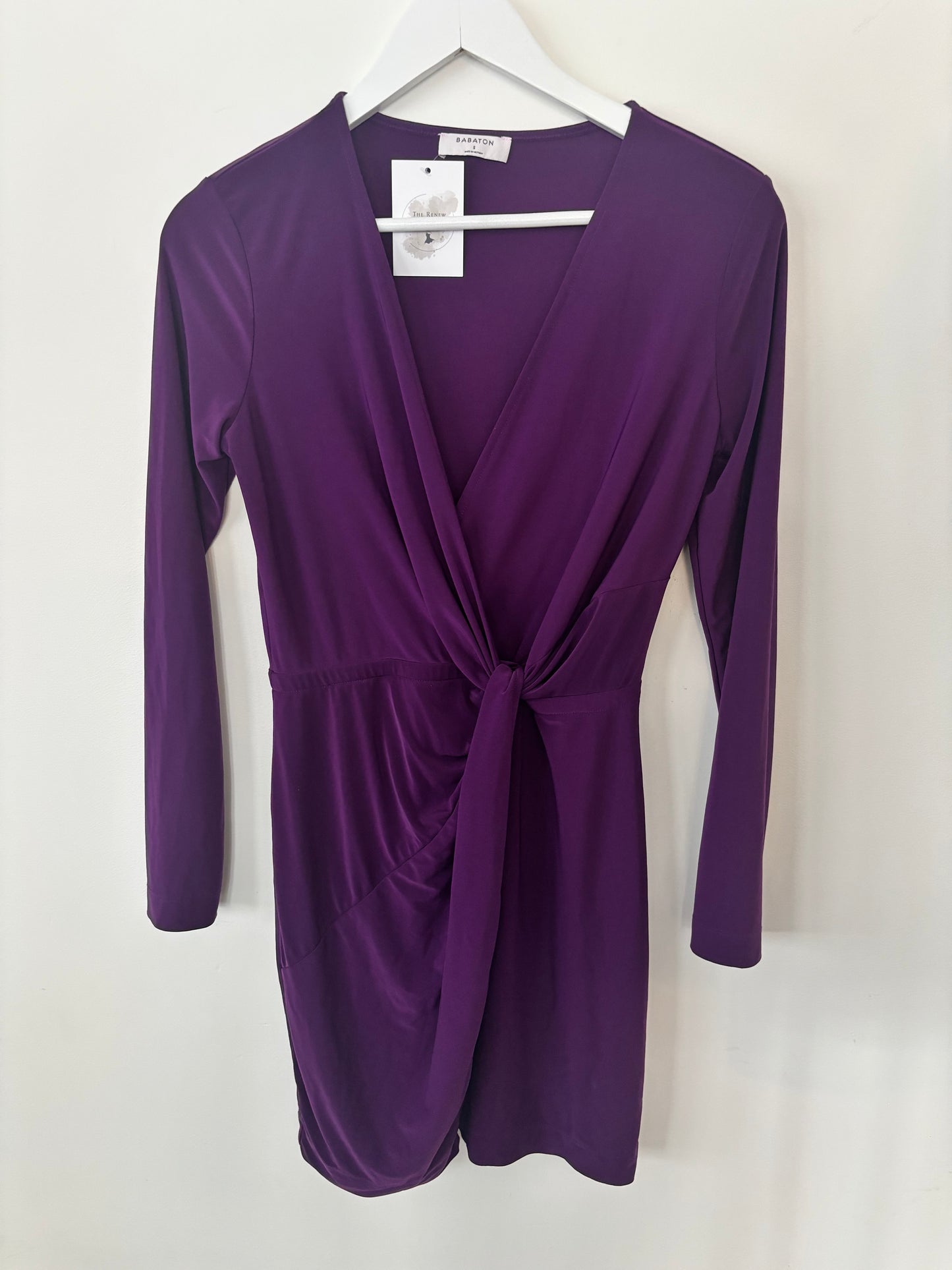 Babaton Jeff Faux Wrap Dress | Sz Small (J17C3)