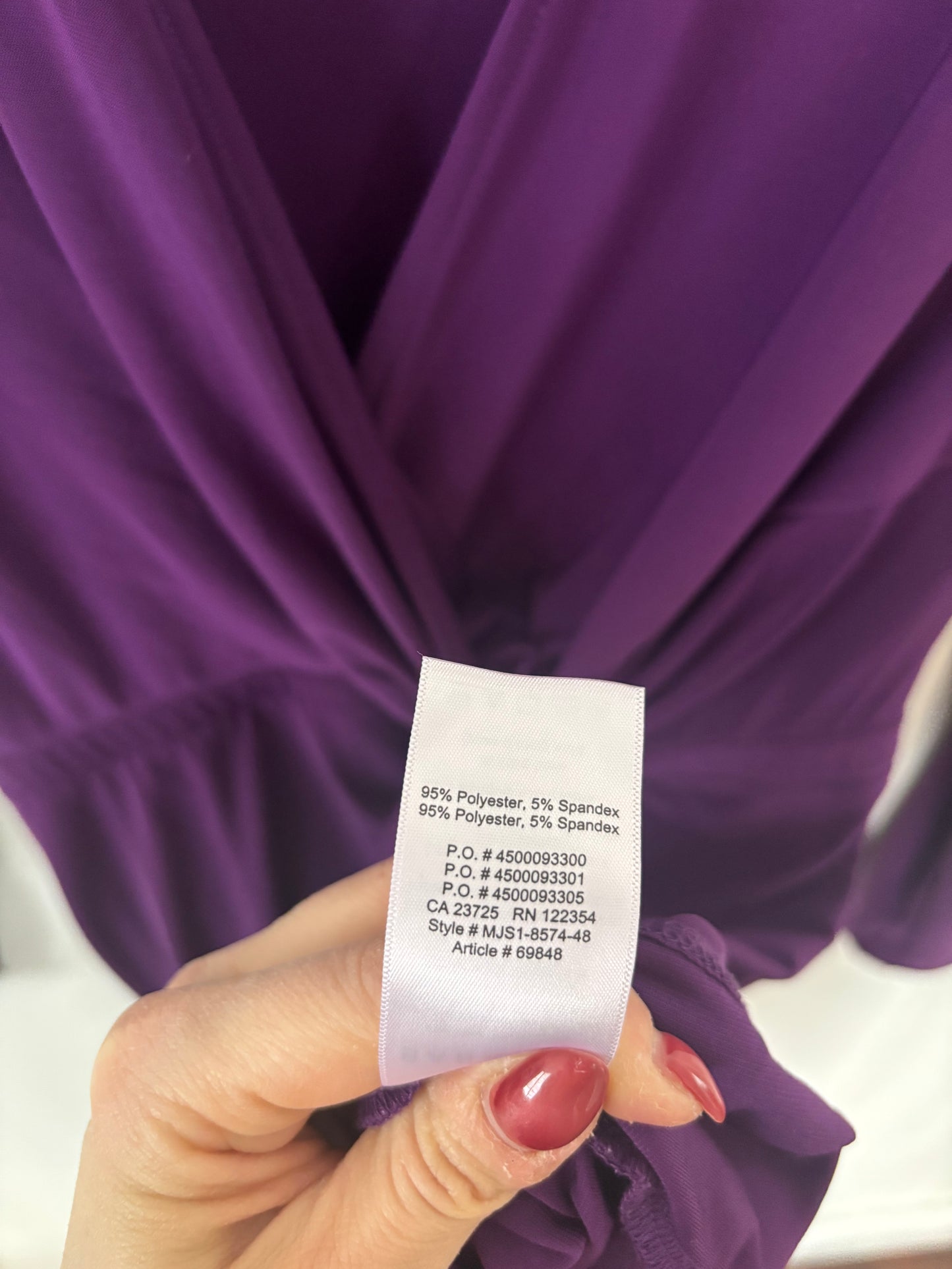 Babaton Jeff Faux Wrap Dress | Sz Small (J17C3)