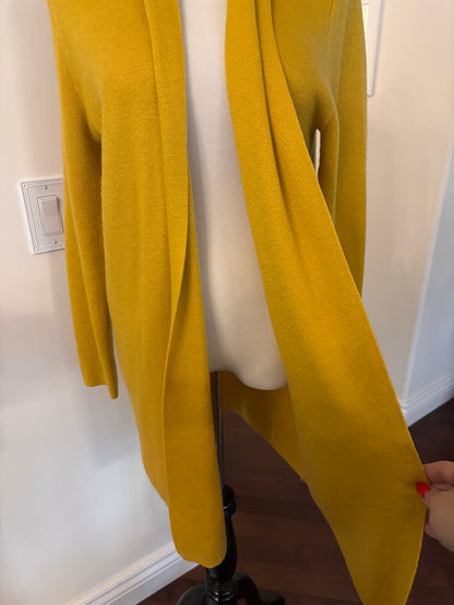 Pink Martini Yellow Long Cardigan | Sz Small (oversized)