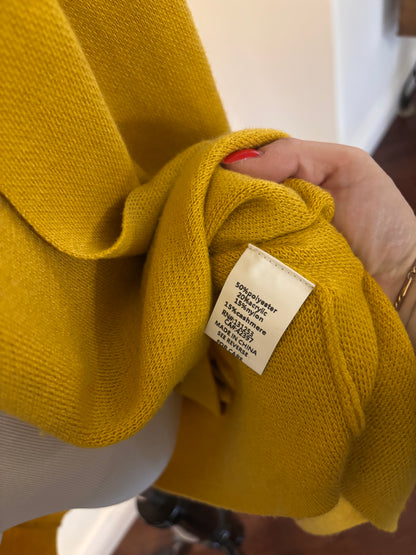 Pink Martini Yellow Long Cardigan | Sz Small (oversized)