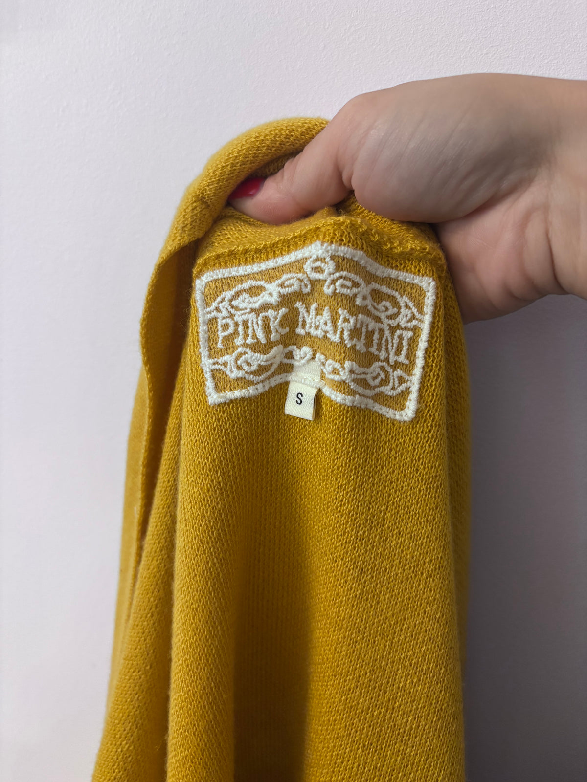 Pink Martini Yellow Long Cardigan | Sz Small (oversized)