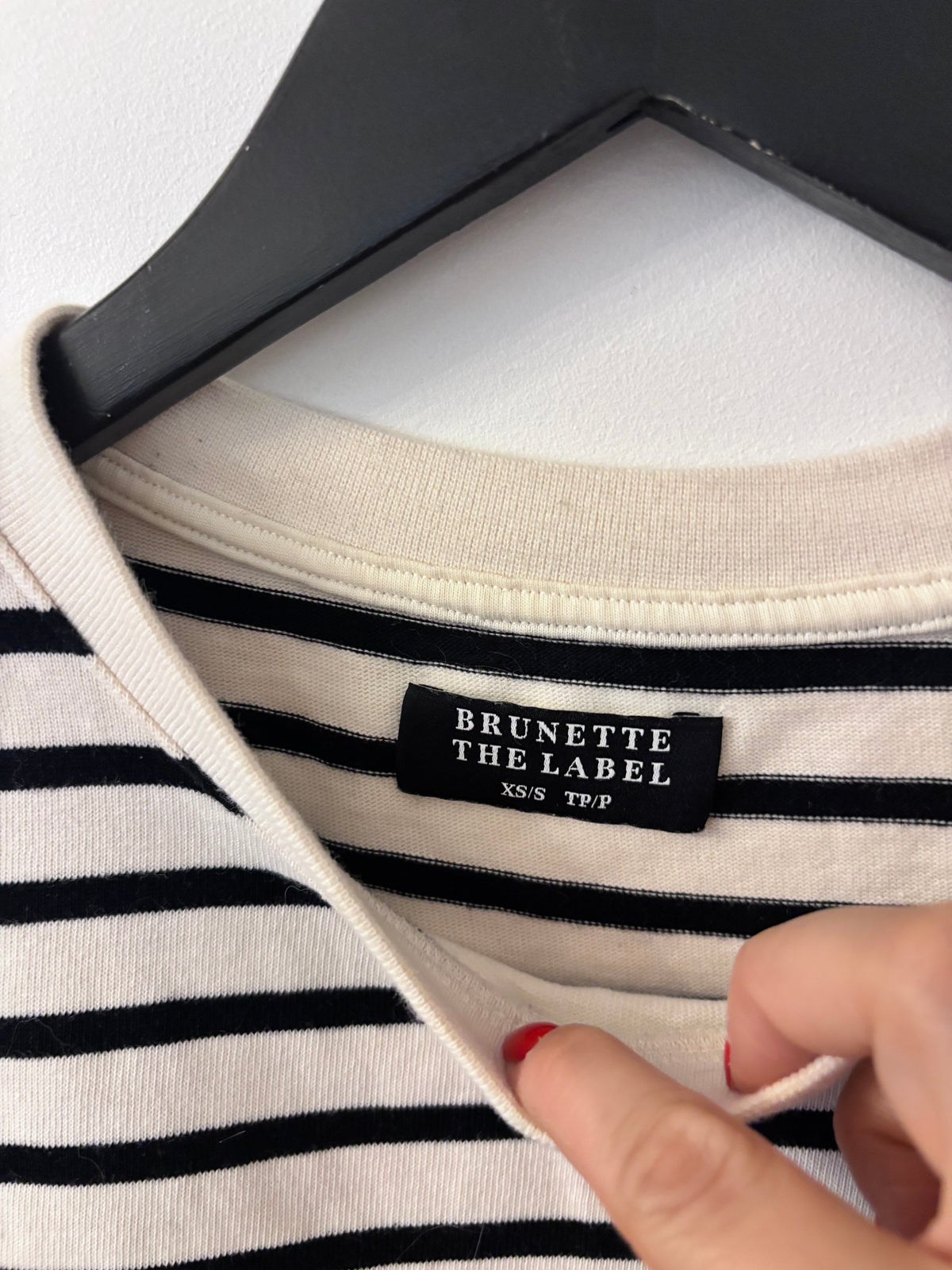 Brunette the Label Striped T-shirt (shorts for set available) | Sz XS/S