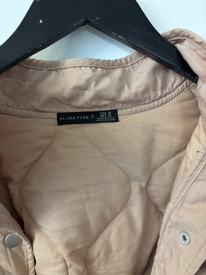Black Tape Quilted Jacket | Sz Medium