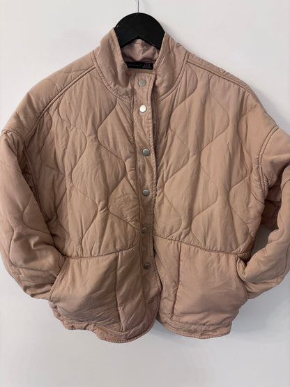 Black Tape Quilted Jacket | Sz Medium