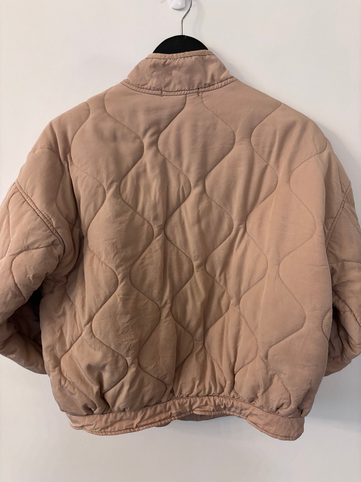 Black Tape Quilted Jacket | Sz Medium