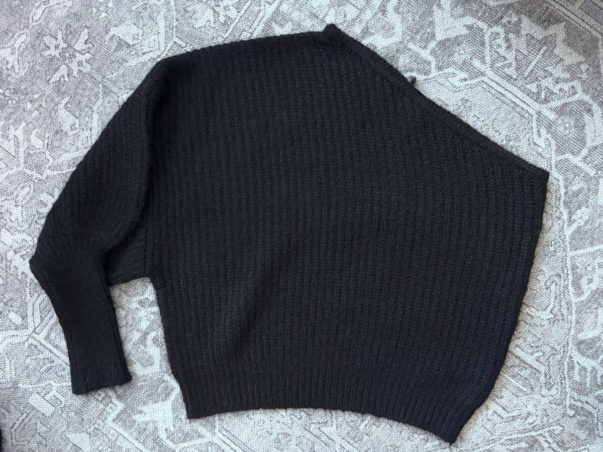 Brunette the Label Victoria One Shoulder Knit Sweater NWT | Sz S/M