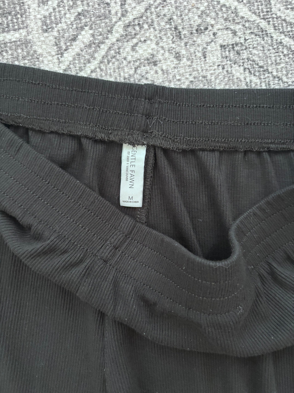 Gentle Fawn Greer Ribbed Black Pants | Sz Medium